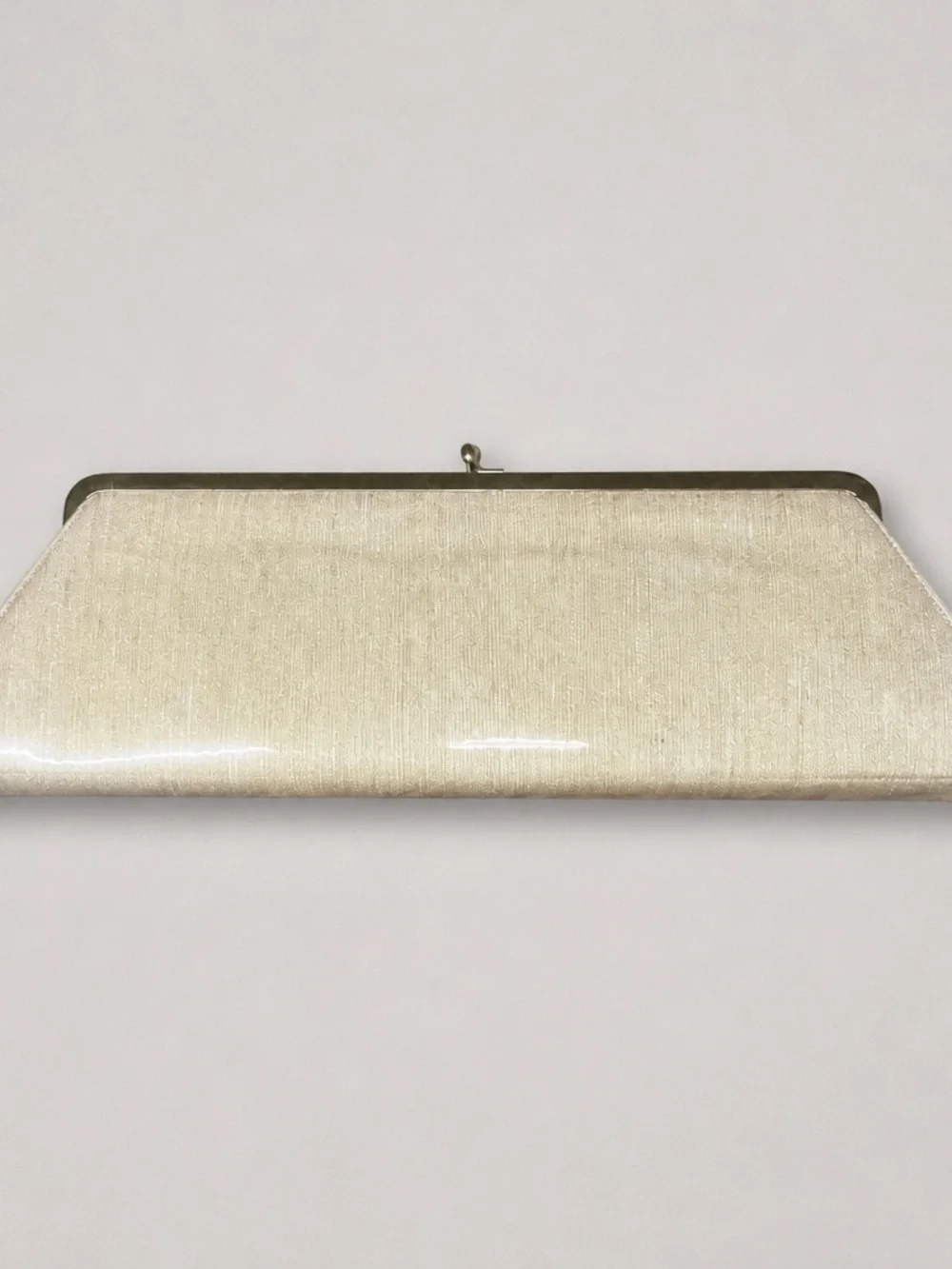 Vintage Fabrique Fabric Floral Ivory Evening Clutch